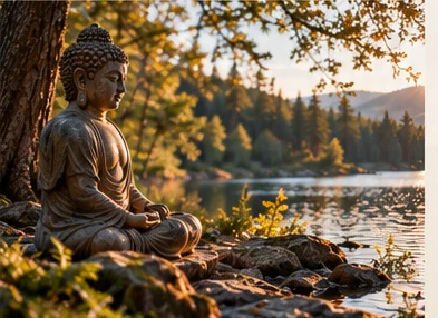 Présence contemplative au bord de l’eau